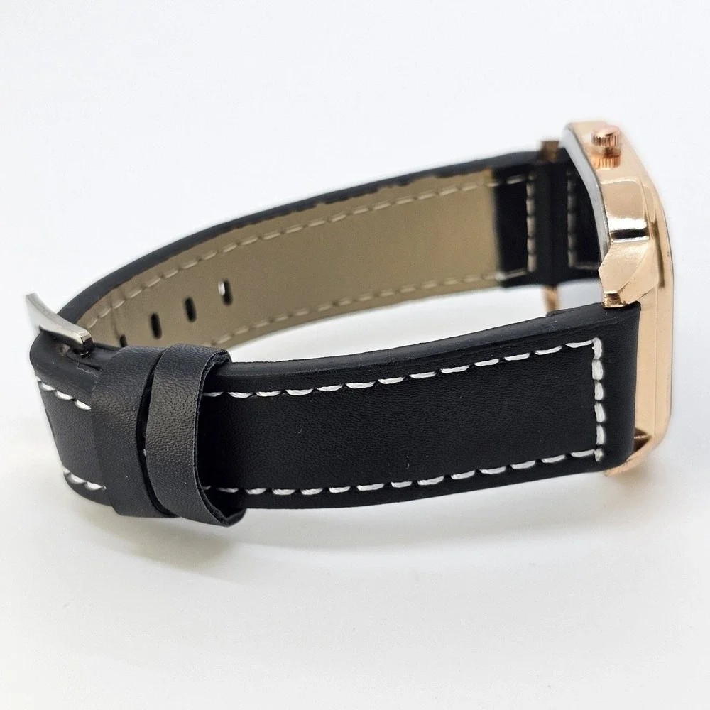 3PC‎ Men's Gift Set Fashion Watch Set Luxury Leather Bracelet and Necklace